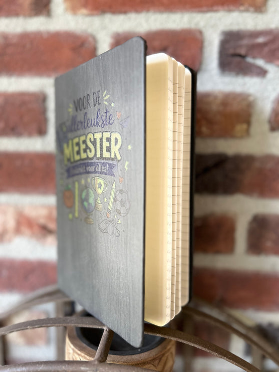 Schrift houtlook - Voor de allerleukste meester
