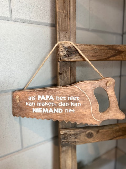 Houten zaag Papa