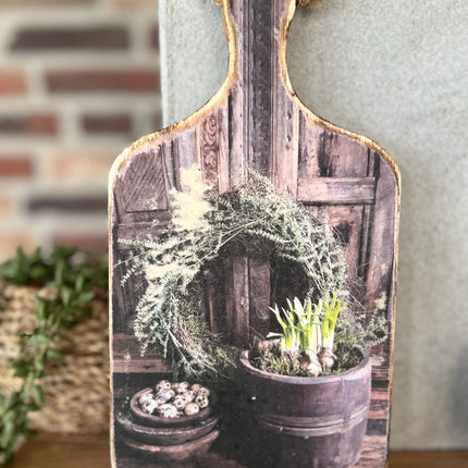 Houten plankje met Print B