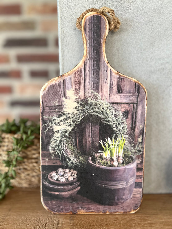 Houten plankje met Print B