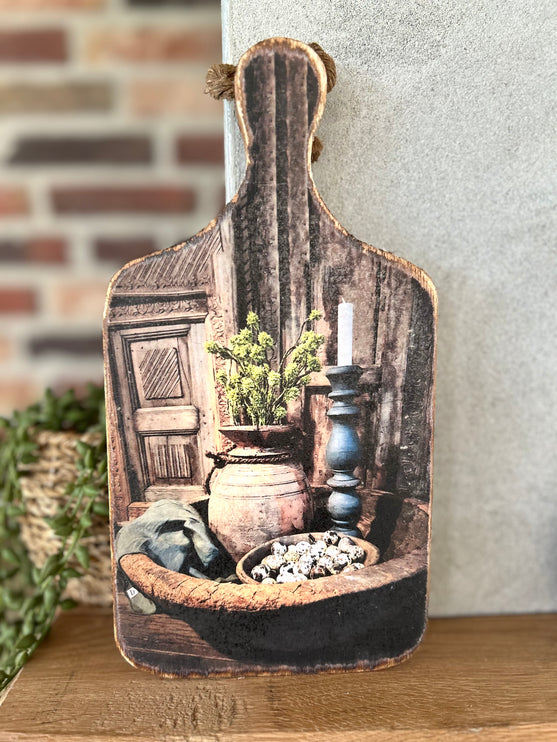 Houten Plankje met Print C