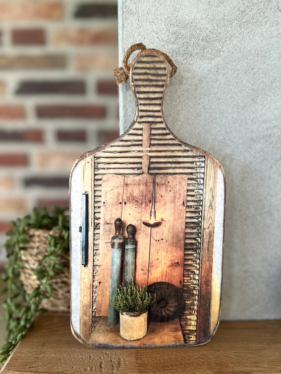 Houten Plankje met Print D