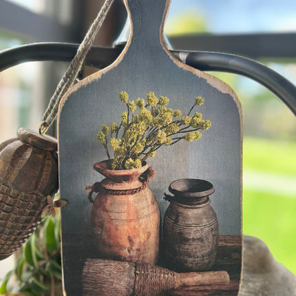Houten Plankje met Print F