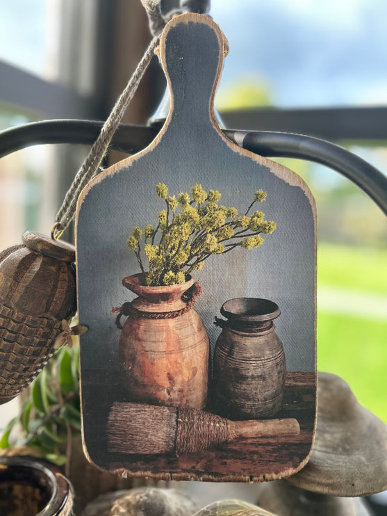 Houten Plankje met Print F