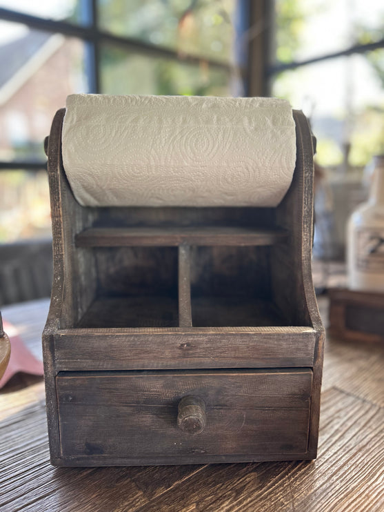 Houten Decoratie Keukenrolhouder Groot
