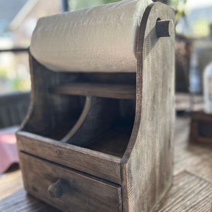 Houten Decoratie Keukenrolhouder Groot