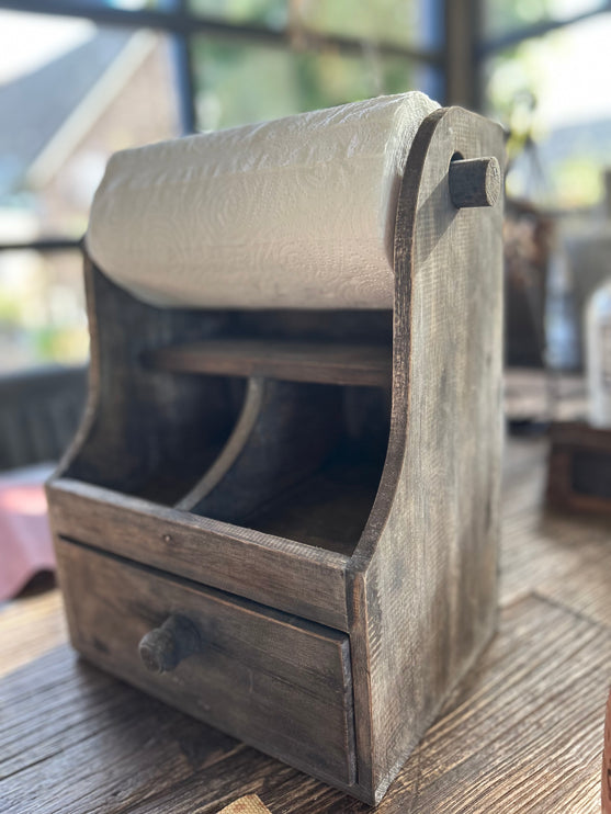 Houten Decoratie Keukenrolhouder Groot