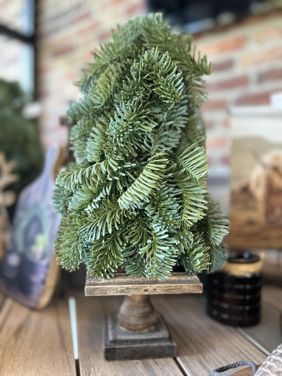 Houten Plateau Mini met Nobilis kunstboompje