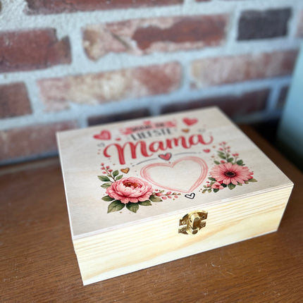 Theedoos 6 vaks met opdruk MAMA