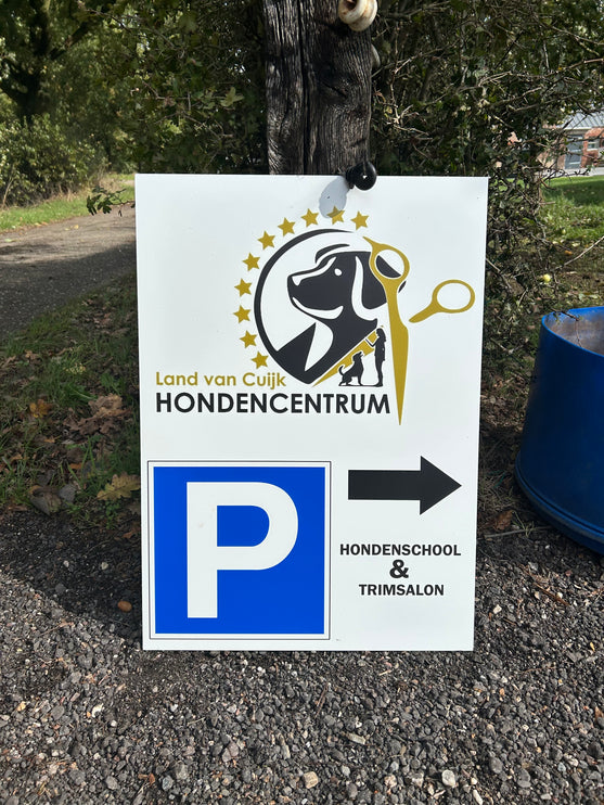 Reclamebord van dibond - Afmeting naar keuze