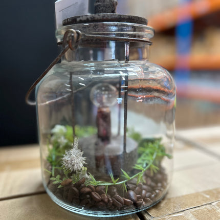 Glazen lampje zonder decoratie