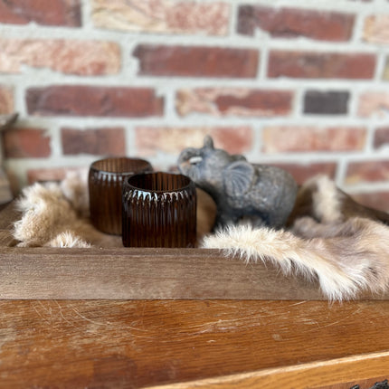 Cadeau pakket Brocante Serveertray met olifantje