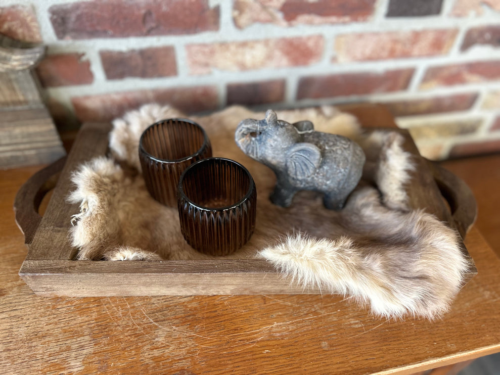 Cadeau pakket Brocante Serveertray met olifantje