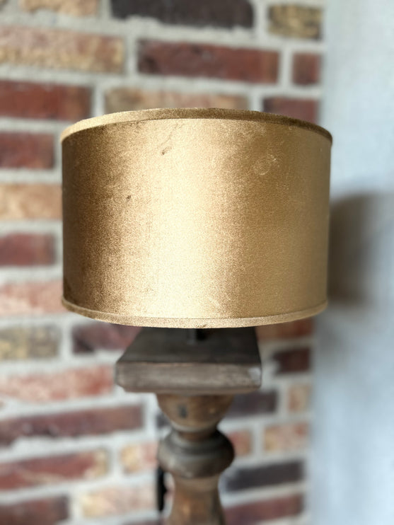 Brocante lampevoet inclusief gouden kap