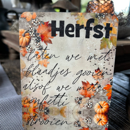 Kaart Herfst - Confetti