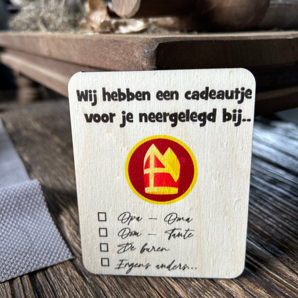 Kaartje Sint - Cadeautje