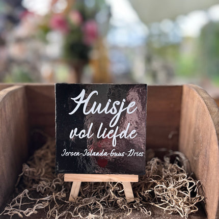 Tegeltje met eigen namen