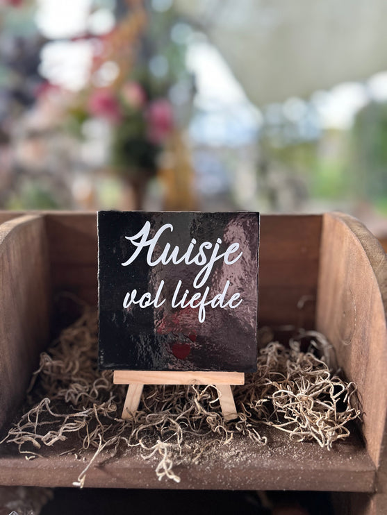 Tegeltje met eigen namen