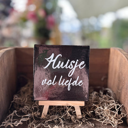 Tegeltje Huisje vol liefde
