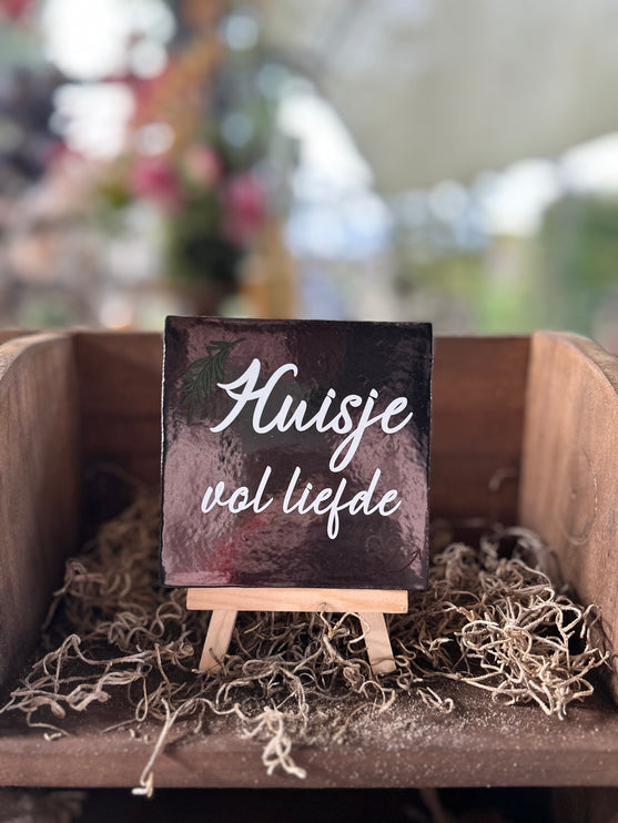 Tegeltje Huisje vol liefde