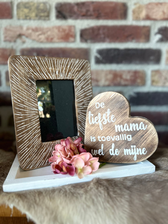 Cadeau pakket Fotolijstje De liefste Mama