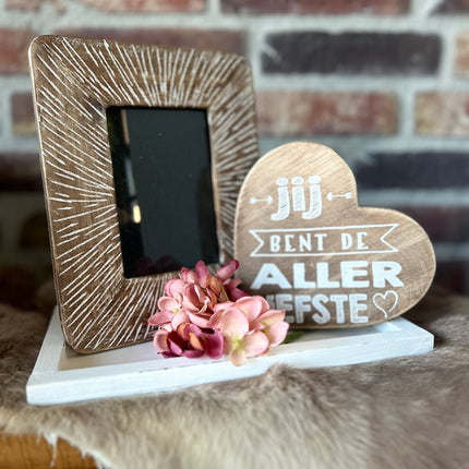 Cadeau pakket fotolijstje Jij bent de allerliefste