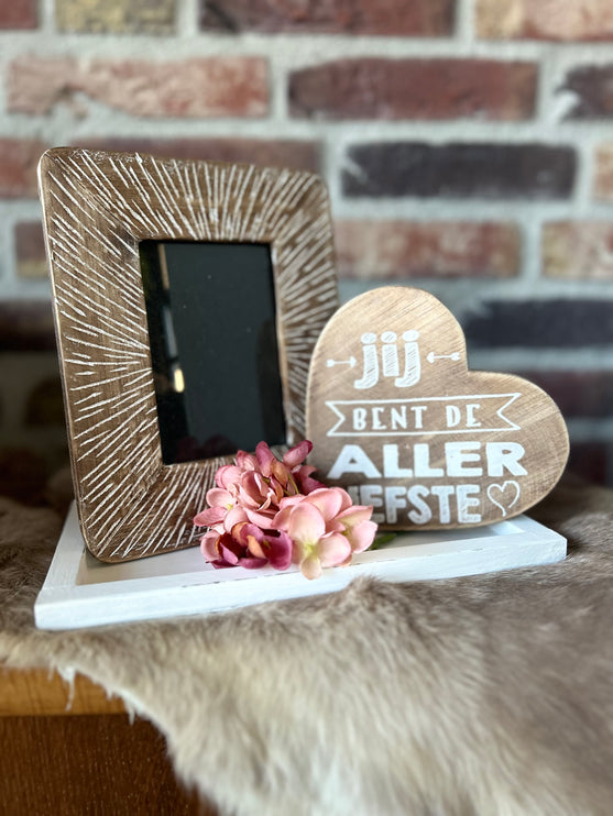 Cadeau pakket fotolijstje Jij bent de allerliefste