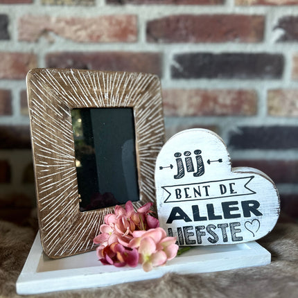 Cadeau pakket fotolijstje Jij bent de allerliefste