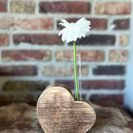hart XL met reageerbuisje 14x14cm natural