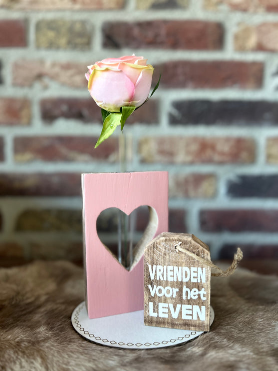 Cadeau pakket met hangertje Vrienden voor het leven