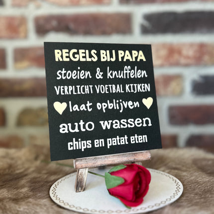 Cadeau pakket Regels bij papa
