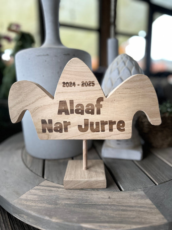 Houten narrenmuts Nar(rin) Carnaval