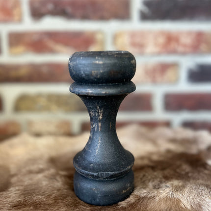 kandelaar A 15,5x7cm black wash