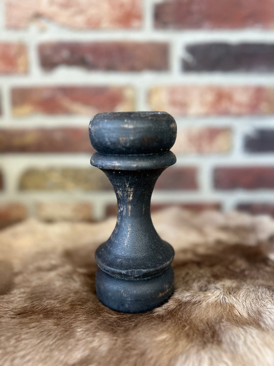 kandelaar A 15,5x7cm black wash