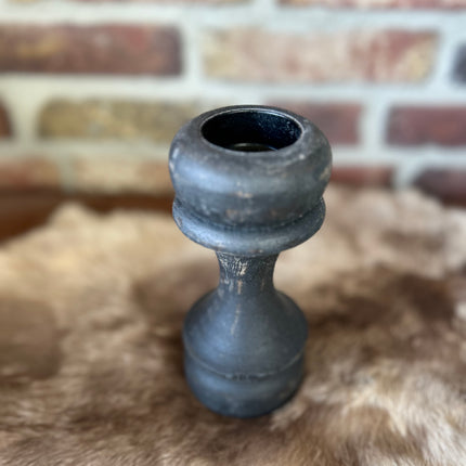 kandelaar A 15,5x7cm black wash