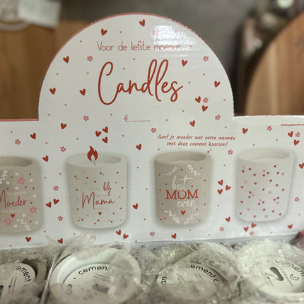 Cement Candle De liefste moeder dat ben jij