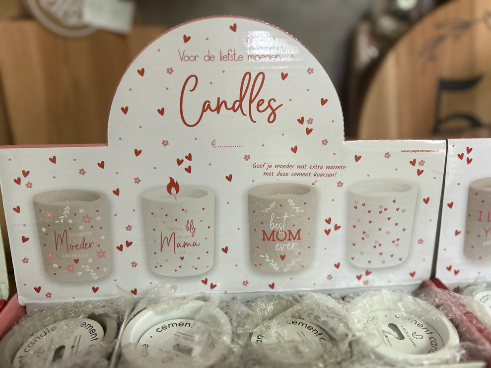 Cement Candle De liefste moeder dat ben jij
