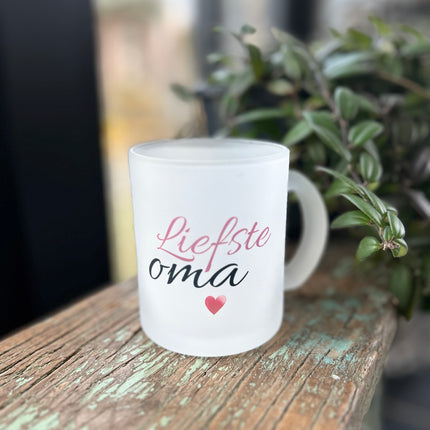 Theeglas Mat Liefste Oma