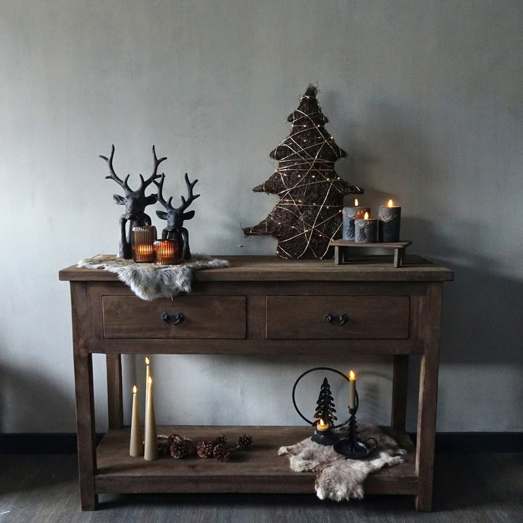 Kerstboompje met verlichting