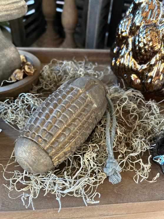 Houten Pegel - Geribbeld