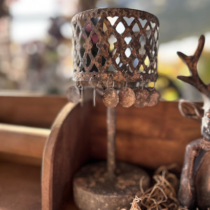 Tafellampje grijs-roest