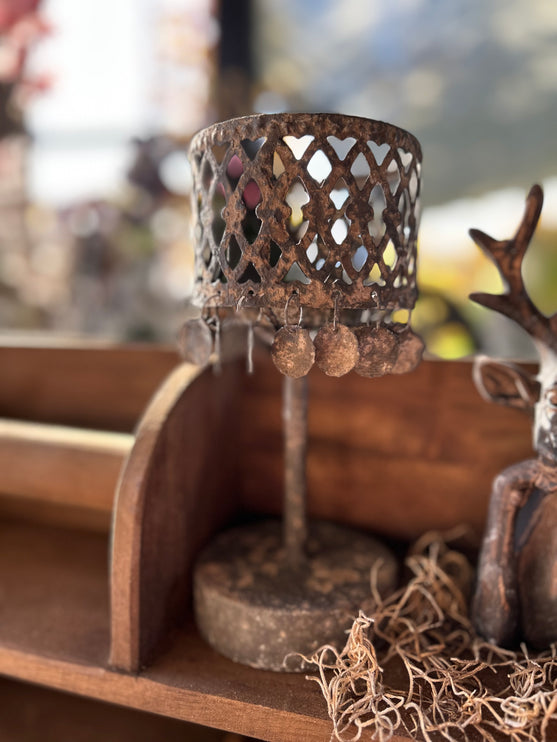 Tafellampje grijs-roest