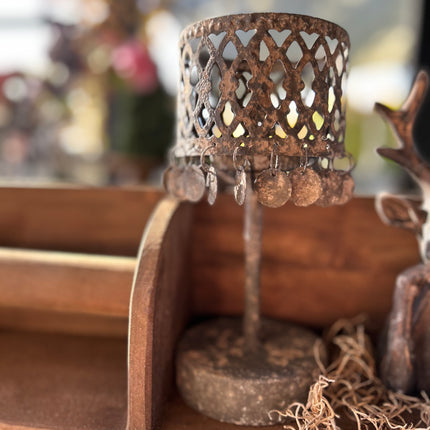 Tafellampje grijs-roest