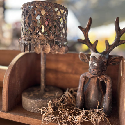 Tafellampje grijs-roest