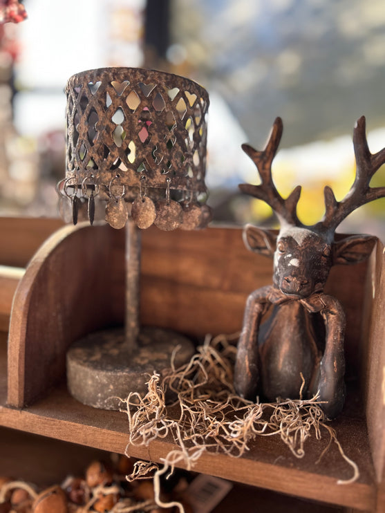 Tafellampje grijs-roest