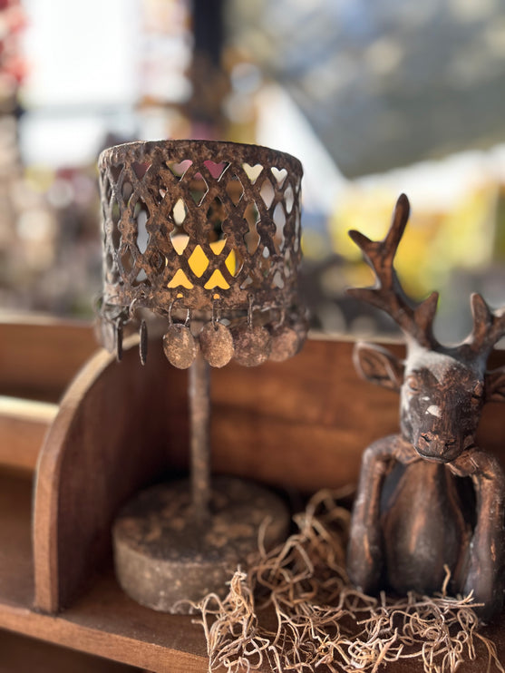 Tafellampje grijs-roest