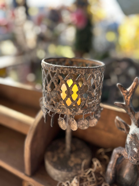 Tafellampje grijs-roest