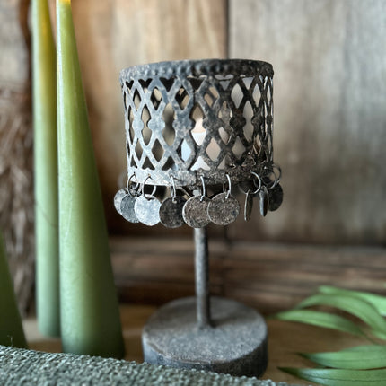 Tafellampje grijs-roest