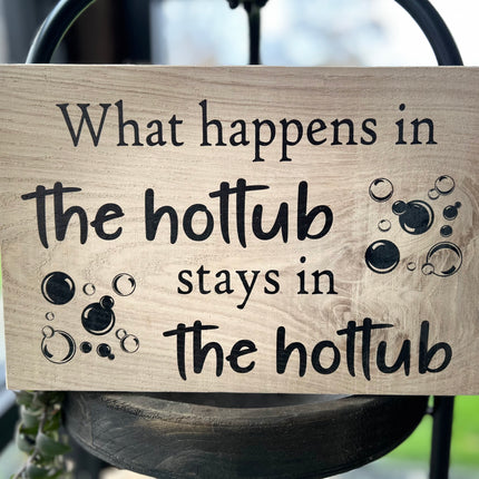 Tekstbord Hottub