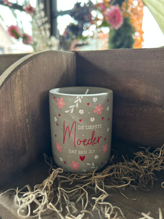 Cement Candle De liefste moeder dat ben jij